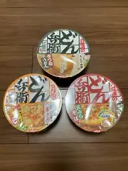 Nissin Foods Udon, Soba Japanese Instant Noodle 3 Cups Set Donbei