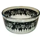 pyrex Limited Edition Owls Moons Stars Halloween 4 Cup Glass Storage Bowl with O