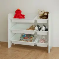 在飛比找PChome24h購物優惠-【ikloo】純白組合收納置物櫃 (兒童玩具 收納架 分層 