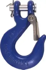 National Mfg N265-470 1/4-Inch Blue Clevis Slip Hook with Latch - Quantity 5