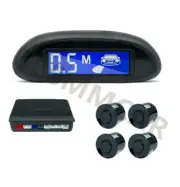 Car Head UP Display Auto Backup Reverse Rear Radar System Speed HUD W/4 Sensors