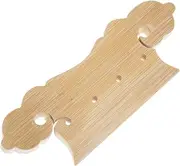 Hoement Professional Bamboo Pipa Bridge Tailpiece Durable Lute Replacement Accessory Handmade Bridge for String Instruments Smooth Surface Design for Long Term Use