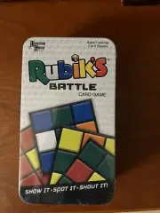 Rubik’s Battle Card Game in Tin University Game Complete fast-action Rubiks Cube