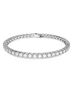 Swarovski Matrix Tennis Bracelet in Rhodium Plated