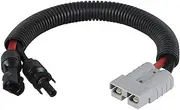 PV (MC4) Plug to Solar Anderson Plug Adapter Cable, 8 AWG, 30 cm, Black