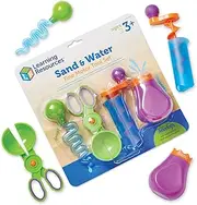 Learning Resources Sand & Water Fine Motor Set - 4 Pieces, Ages 3+ Toddler Learning Toys, Educational Toys for Toddlers, Fine Motor Tool Set, Sensory Toy, Sand Table Toys