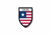 PATCH PATCHES EMBLEM IRON ON GLUE PRINT FLAG world crest liberia