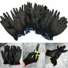 1/6 Pairs Non-slip PU Nylon Polyurethane Coated Work Gloves Labor Protection