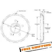 Wilwood 170-8815 Big Brake Short Offset Hat