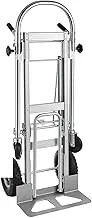 Car End Pipes 3in1 Aluminum Hand Truck,Convertible Hand Truck Dolly Large Size 1000 Lb Capacity, Utility Cart Converts Heavy Hand Truck
