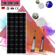 12V 250W 300W 350W Fixed Solar Panel Mono Home Generator Caravan Camping Charger