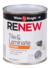 White Knight RENEW TILE & LAMINATE PRIMER PAINT Quick drying, CREAM- 500ml Or 1L