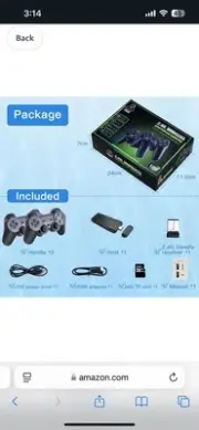 20,000+ Retro Video Games 4K HD Console 64GB 40 Emulators Wireless