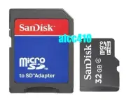 Sandisk 32GB Micro SD SDHC Memory Card TF 32G with SD adapter in Sydney Genuine