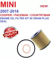 Engine Oil Filter W/ Drain Plug Washer for 2007-2016 MINI Cooper Models