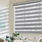 MYshade Roller Shades Zebra Blinds for Windows Cordless Day and Night Light F...