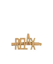 Moschino Relax-Lettering Hair Clip One size golden
