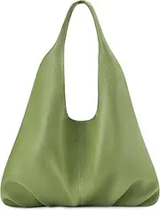 [NIUEIMEE ZHOU] Hobo Handbags for Women Retro Vegan Leather Shoulder Bags Tote Clutch Purses