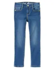 Gymboree Back to Basics Girl Super Skinny Fit Denim Medium Wash Jeans Pants 6