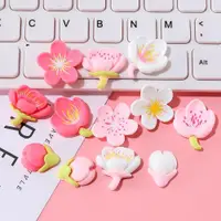 在飛比找ETMall東森購物網優惠-綻放花苞櫻花 桃花系列diy手機殼滴膠奶油膠發夾頭飾飾品材料