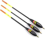 Fishing Floats Mixed Size Balsa Weight Bobber Cork Fir Float Vertical for Carp Durable Fishing Tackle Black 3