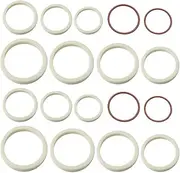 Albedel Cycling Suspension Sponge Ring Oil Sealed Foam 2 pcs of Each 30/32/34/35/36/38/40 mm Shock Absorbing+ 2 pcs of Each 30/32 mm Travel O-Rings Stroke Circle for Bike Bicycle Front Fork