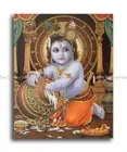 bedroom room ideas Lord Krishna baby Bal Gopal poster 8x10" print