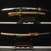 Hand Forged Abrasive Hamon 1095 High Carbon Steel Japanese Samurai Katana Sword