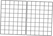 MUSISALY 2pcs Metal Grid Wall Panels Photo Display for Home Decor Versatile Wall Art for Living Bedroom Office Stylish Picture Hanging
