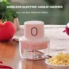 100/250ML USB Electric Food Garlic Grinder Vegetable Chopper Blender Cordless