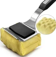 Outdoor Grill Brush Replaceable Cleaning Head, with Multi Functional Scraper, for Grill, Baking Tray