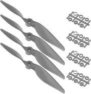 ECSiNG 4pcs RC Propellers with Hole Adapters Electric RC Airplane Composite Propeller Remote Control Plane Compatible with 2212-3528 Motors, Gray