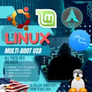 Multi-Boot Linux USB Drive – Pre-Configured with Ubuntu, Kali, Mint & More 16GB
