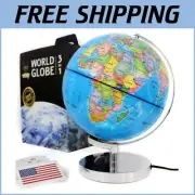 Colorful 9" Educational Globe with Constellation Maps & Night Light Feature