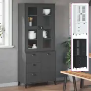 Highboard Sideboard Storage Cabinet Cupboard Living Room Solid Wood Pine vidaXL