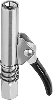 AcbbMNS Single Handle Grease Gun Coupler, Quick Lock and Release Grease Coupler, Compatible with All Grease Guns 1/8" NPT Fittings (Coupler-1pc)