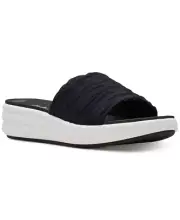 Clarks Cloudsteppers Sport Slide Sandals Drift Petal Black Size 11 W Slip On