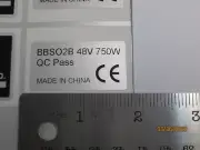 1Pcs BAFANG BBS02B BBSHD 48V 750W Mid Drive Motor Stickers Legal For eBike Label