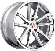Victor Equipment KRONEN Silver Wheel with Painted Finish (22 x 11. inches /5 x 130 mm, 56 mm Offset)