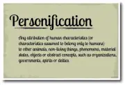 Personification- NEW Language Arts Classroom POSTER