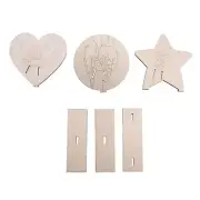 3Pcs Newborn Baby Birth Keepsake - Wooden Hanging Tag & Bracelet, Perfect6019