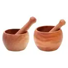 Traditional Pestle and Mortar Set Garlic Press for Kitchen Ginger Spice