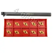 S10K-SDWCR07 10*125mm Lathe Turning Tool Holder Boring Bar+10pc DCMT070204 BP010