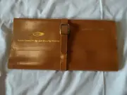 Vtg Leather North American Life & Casualty Insurance Company Bi-fold Ledger NEW