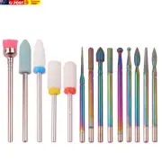 14 Pcs/Box Professional Ceramic Nail Drill Bit Set Electric Manicure Nail File B
