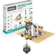Engino ENG-STEM902 Physics Laws-Inertia, Friction, Circular Motion and Energy Conservation Building Set (118 Piece)