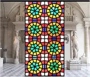 Window Sticker Strapless Church Anti-UV Window Film Intimacy Self Adhesive Window Sticker for Bathroom Slip Ceiling Door,C,80x120cm /4147 (Color : A, Size : 30x120cm(12"x47"))