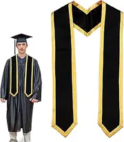 [Generic] Graduation Stole - Adult Graduation Stole Sash Stoles | Long Graduation Stole With Trim Angled End for High School College University Men Women