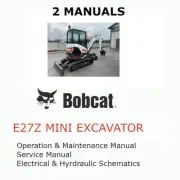 BOBCAT E27Z EXCAVATOR MANUAL OPERATORS SERVICE REPAIR SHOP OWNERS PDF