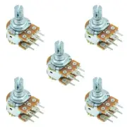 5 x 220K Logarithmic 16mm Stereo Splined Potentiometer